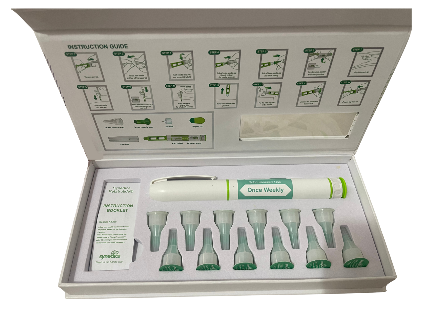 Retatrutida 1 dose de 2.5mg - 10 clicks